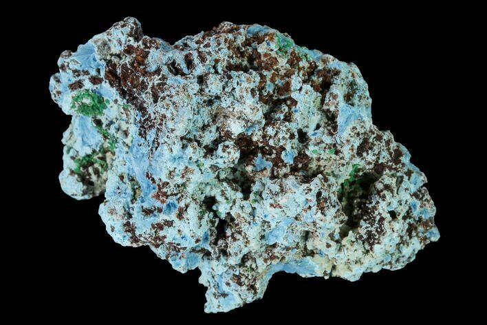 Light-Blue Shattuckite with Malachite - Tantara Mine, Congo #146713